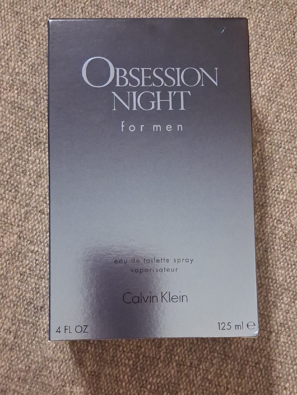 Calvin Klein Obsession Night for Men - Silver Box